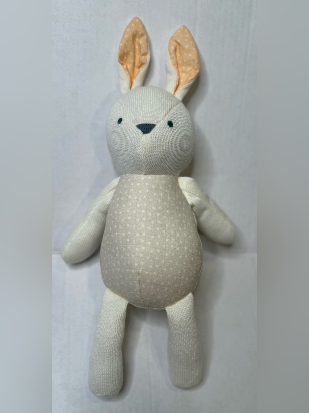 Cloud Island Bunny Rabbit Plush Stuffed Animal Neutral Nursery Toy